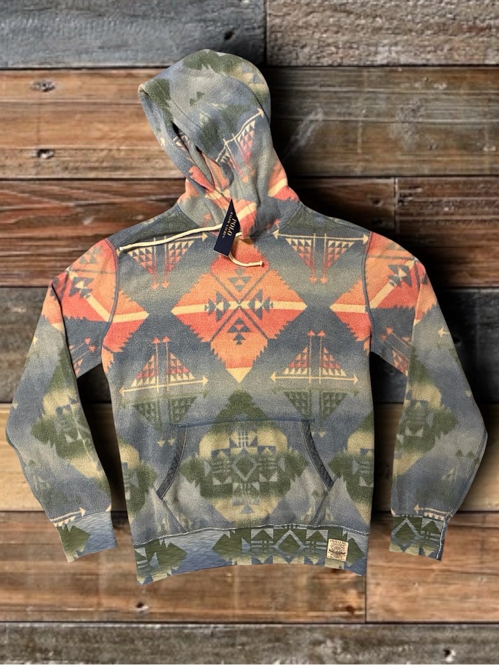 NWT- POLO RALPH LAUREN SOUTHWEST YOSEMITE B HOODIE SWEATSHIRT- MEN’S SIZE LARGE